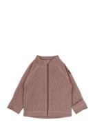 Cotton Fleece Baby Jacket Brown Mikk-line