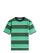 Rugby Stripe T-Shirt Ss Green Tommy Hilfiger