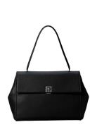 Emblem Hw Pebble Satchel Black Calvin Klein