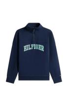 Hilfiger Varsity Zip Sweatshirt Navy Tommy Hilfiger