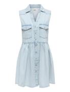 Onlcyrus Sl Short Dnm Dress Akm Blue ONLY