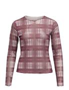 Objmontana Mesh Top E Rep Burgundy Object