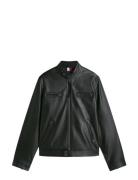 Leather Café Racer Black Tommy Hilfiger