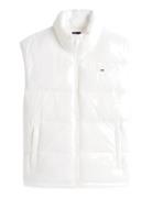 Tjw Essential Puffer Vest Shiny White Tommy Jeans