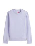 Tjw Reg S Flag Crew Purple Tommy Jeans