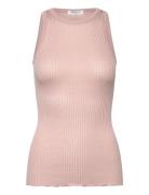 Rwbelize Silk Sl Boxer Top Pink Rosemunde