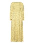 Light Jacquard Maxi Dress Yellow ROTATE