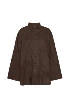 Flower Over D Shirt Brown ROTATE