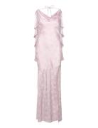 Maxi Waterfall Dress Pink ROTATE