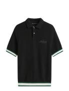 Flatknit Classic Fit Polo Black Tommy Hilfiger