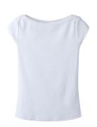 Nlfenvo Ss Short Boatneck S Top White LMTD