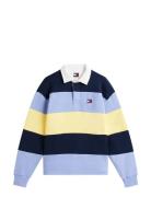 Tjm Rlx Badge Stripe Rugby Blue Tommy Jeans