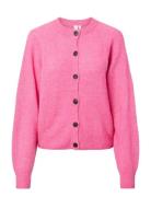 Yasjohi Ls Wool Blend Cardigan S. Noos Pink YAS