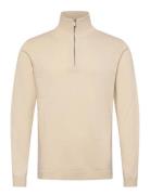 Half Zip Knit Cream Enkel Studio