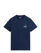 Tjm Reg Sign Backprint Ss T Ext Navy Tommy Jeans
