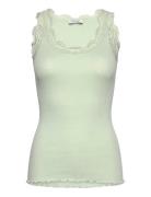 Rwbabette Sl U-Neck Long Lace Top Green Rosemunde