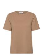 Cc Heart Basic Regular O-Neck T-Shi Beige Coster Copenhagen
