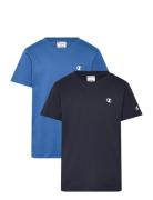 2 Pack Ss Tee Blue Champion