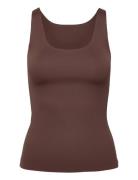 Cc Heart Vida Tank Top Brown Coster Copenhagen