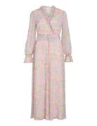 Viemma L/S Belt Maxi Dress/Dc/Ka Pink Vila
