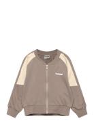 Hmlmini Loose Block Zip Jacket Brown Hummel