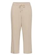 Kcmille Wide Pants Beige Kaffe Curve