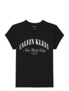 Ss Graphic Logo Baby Tee Black Calvin Klein Jeans