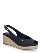 Mid Wedge Espad Slingback Navy Tommy Hilfiger