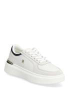 Th Satin Platform Sneaker White Tommy Hilfiger