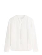 Frayed Vis/Linen Ls Shirt White Tommy Hilfiger