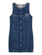 Whs Slvls Mini Trucker Dress Mad Blue Calvin Klein Jeans