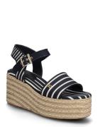 Platform Wedge Breton Stripes Navy Tommy Hilfiger