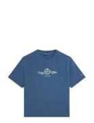 Varsity Crest Mdrn C-Nk Ss Tee Blue Tommy Hilfiger