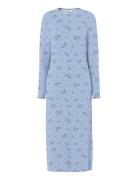 Pcflora Ls Midi Dress Jrs Noos Bc Blue Pieces