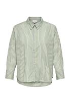 Caroregon Alva Ls Reg Shirt Wvn Noos Green ONLY Carmakoma