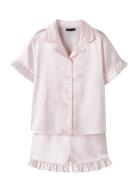 Nlfnighty Ss Shorts Pyjamas Set Pink LMTD