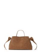 Slfstella Mini Suede Bag Brown Selected