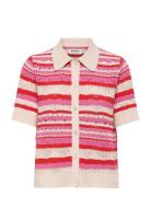 Onllula Polo S/S Cardigan Knt Noos Red ONLY