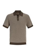 Jprblukingsley Knit Polo Ss Ln Brown Jack & J S
