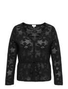 Carisabella Life New Ls Fitted Cardi Knt Black ONLY Carmakoma