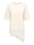 Jdyalma 2/4 Lace Detail T-Shirt Jrs Exp Cream JDY