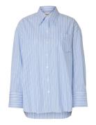 Slfhotel Amour Over Ls Shirt B Blue Selected