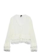 Vmfeline Ls Short Top Exp White Vero Moda