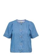 Onlastra Ss Dnm Shirt Qyt Blue ONLY