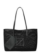 Emblem Mesh Tote Black Calvin Klein