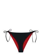V String Side Tie Bikini Black Tommy Hilfiger