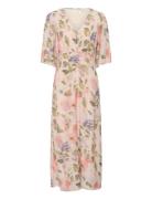 Crhailey Long Dress Patterned Cream