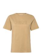 Reve Washed T-Shirt - Mid Sleeve Beige Coster Copenhagen