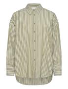 Loose Stribet Shirt Khaki Coster Copenhagen