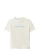 Inst. Logo Ss T-Shirt Cream Calvin Klein